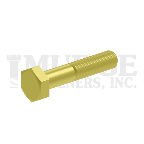 223043C0350Z2PR 7/16"-14x3 1/2" PFC9 HEX CAP SCREW - USA ZINC YELLOW CR+6